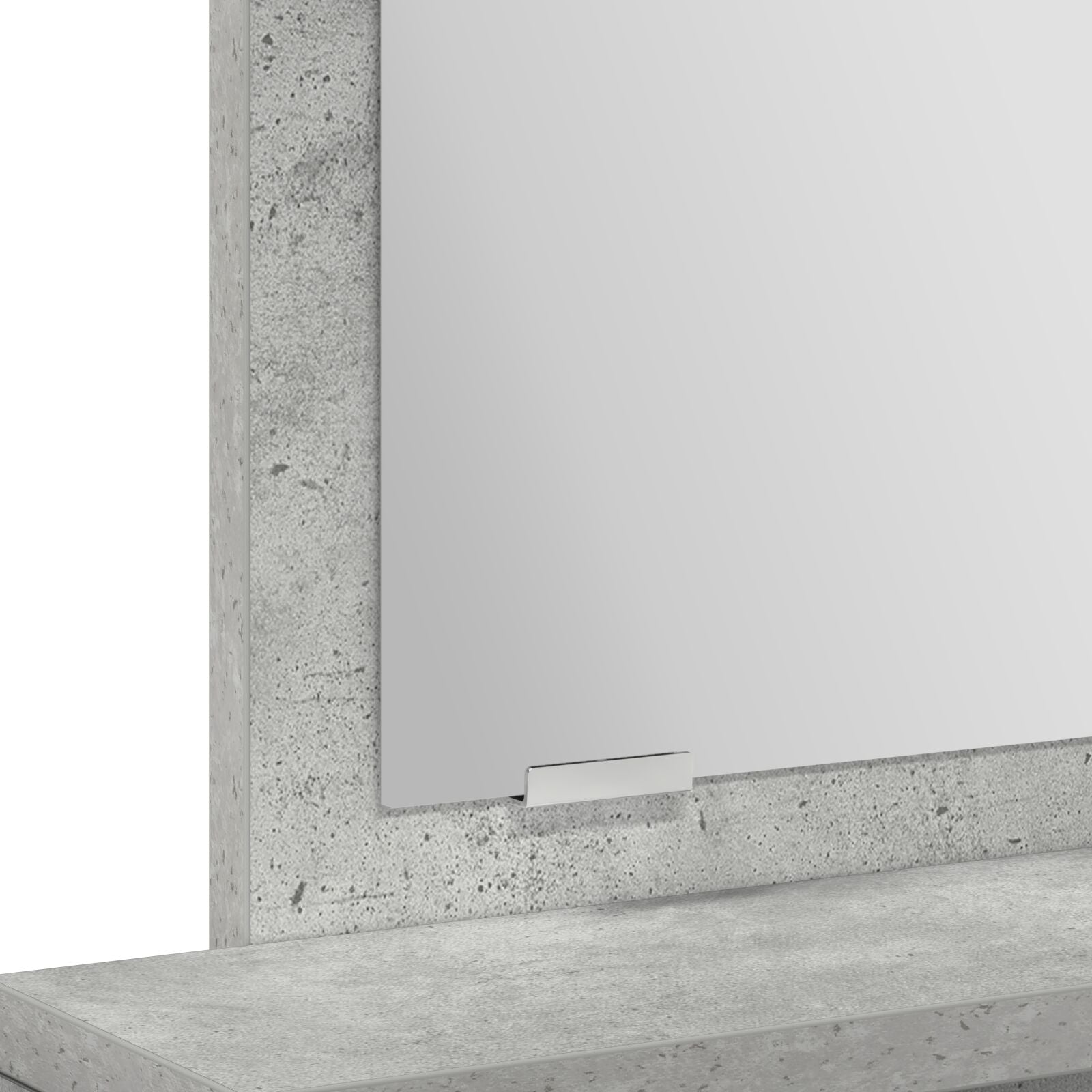 Kaptafel Met Lades Betonnen Grijs 50 x 41 x 140 cm Beton Grijs