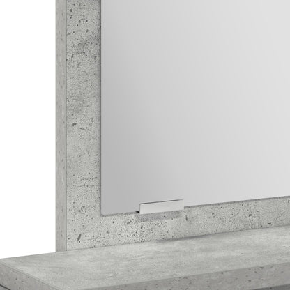 Kaptafel Met Lades Betonnen Grijs 50 x 41 x 140 cm Beton Grijs