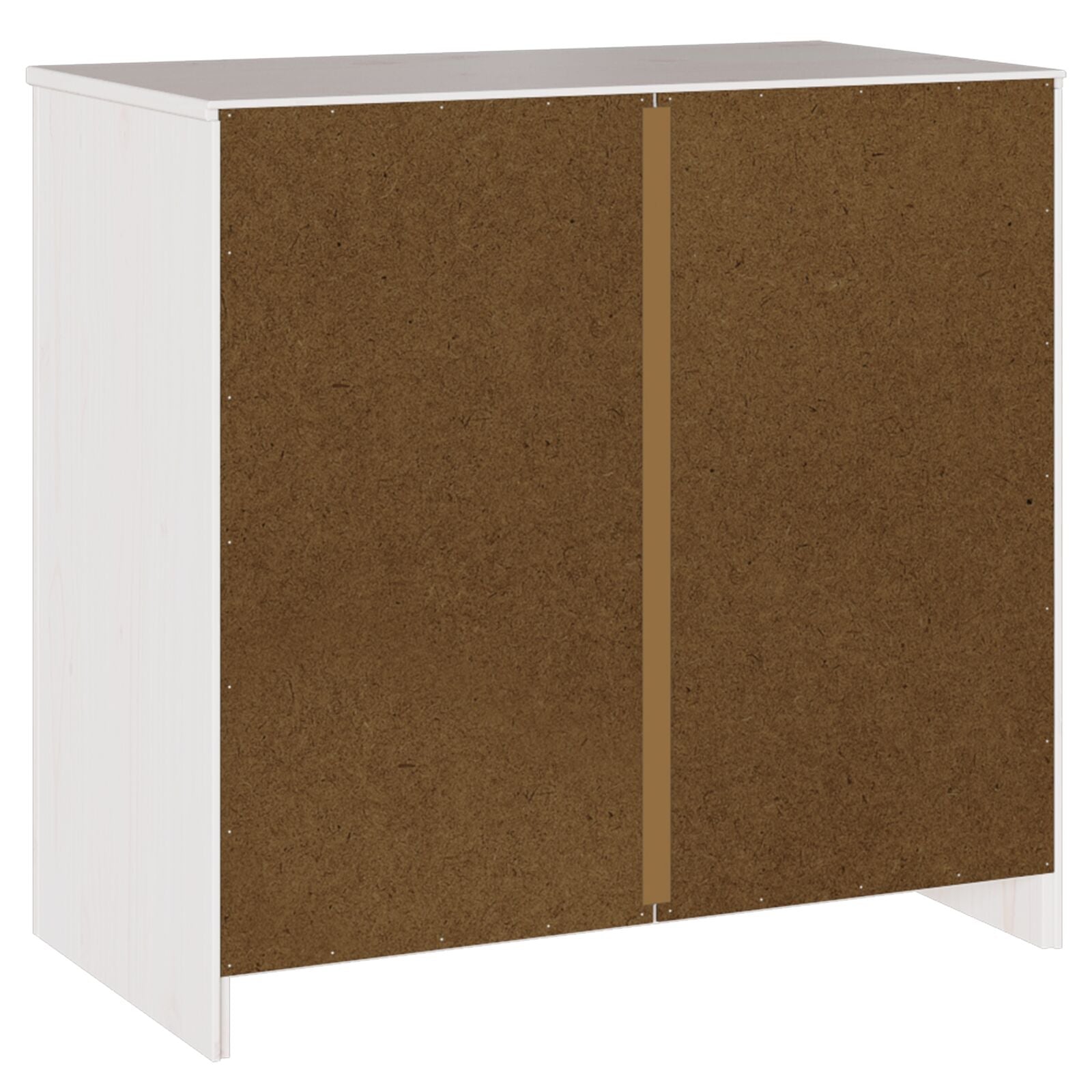 Dressoir ""Drammen"" 79X43X75,5 Cm Massief Hout Vuren Wit