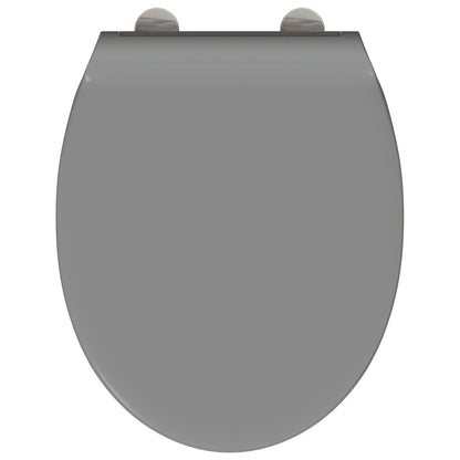 Snelle Release Toiletbril Met Zachte Sluiting Duroplast Grijs