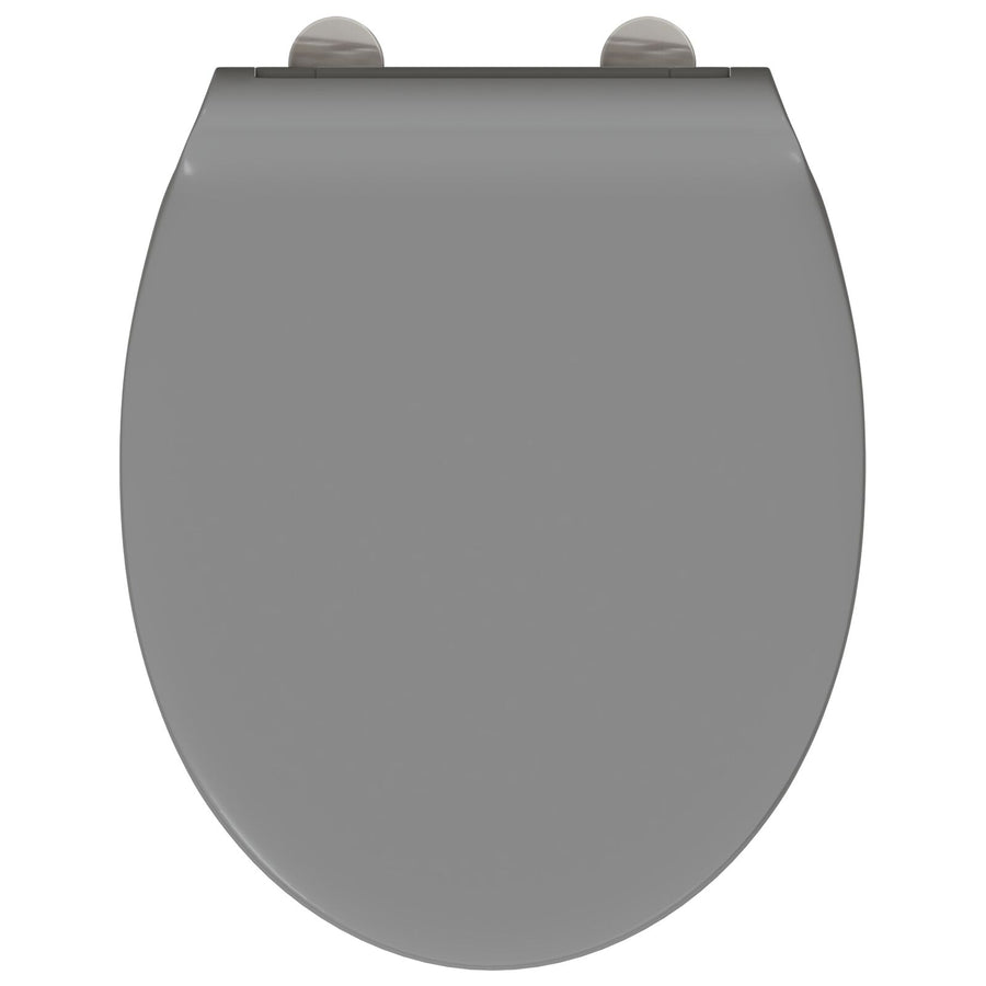 Snelle Release Toiletbril Met Zachte Sluiting Duroplast Grijs