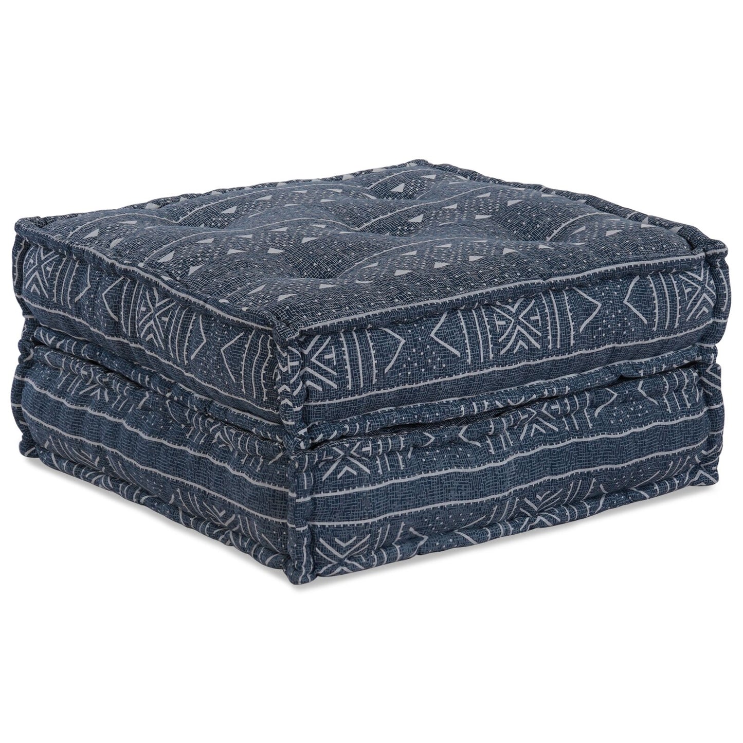 Modulaire Poef Indigo 70X70X36 Stof Indigo Print 70 x 70 x 36 cm Lounge bank