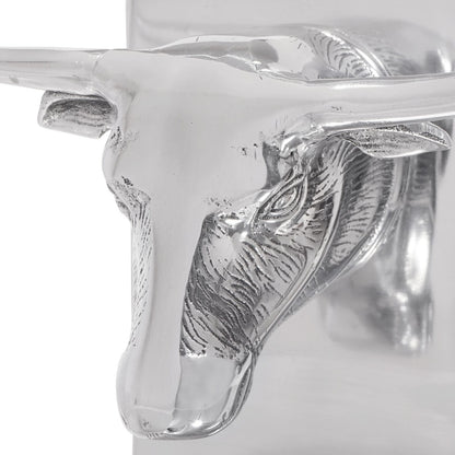 Boeksteunen 2 Stuks Zilver 21,5X15,5X20 Cm Aluminium Bull