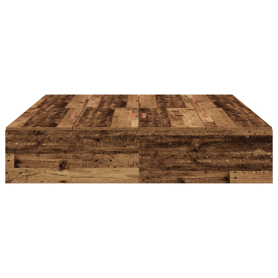 Opslagbedframe Oud Hout Oude Hout 135 x 190 cm
