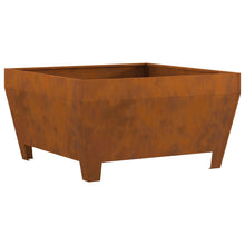 Vuurkorf Corten Staal Staal Duurzaam 80 x 80 x 43 cm Verweerd staal/Bruin