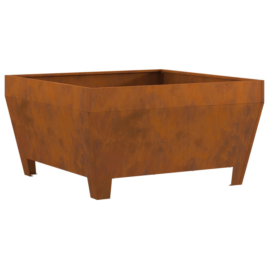 Vuurkorf Corten Staal Staal Duurzaam 80 x 80 x 43 cm Verweerd staal/Bruin