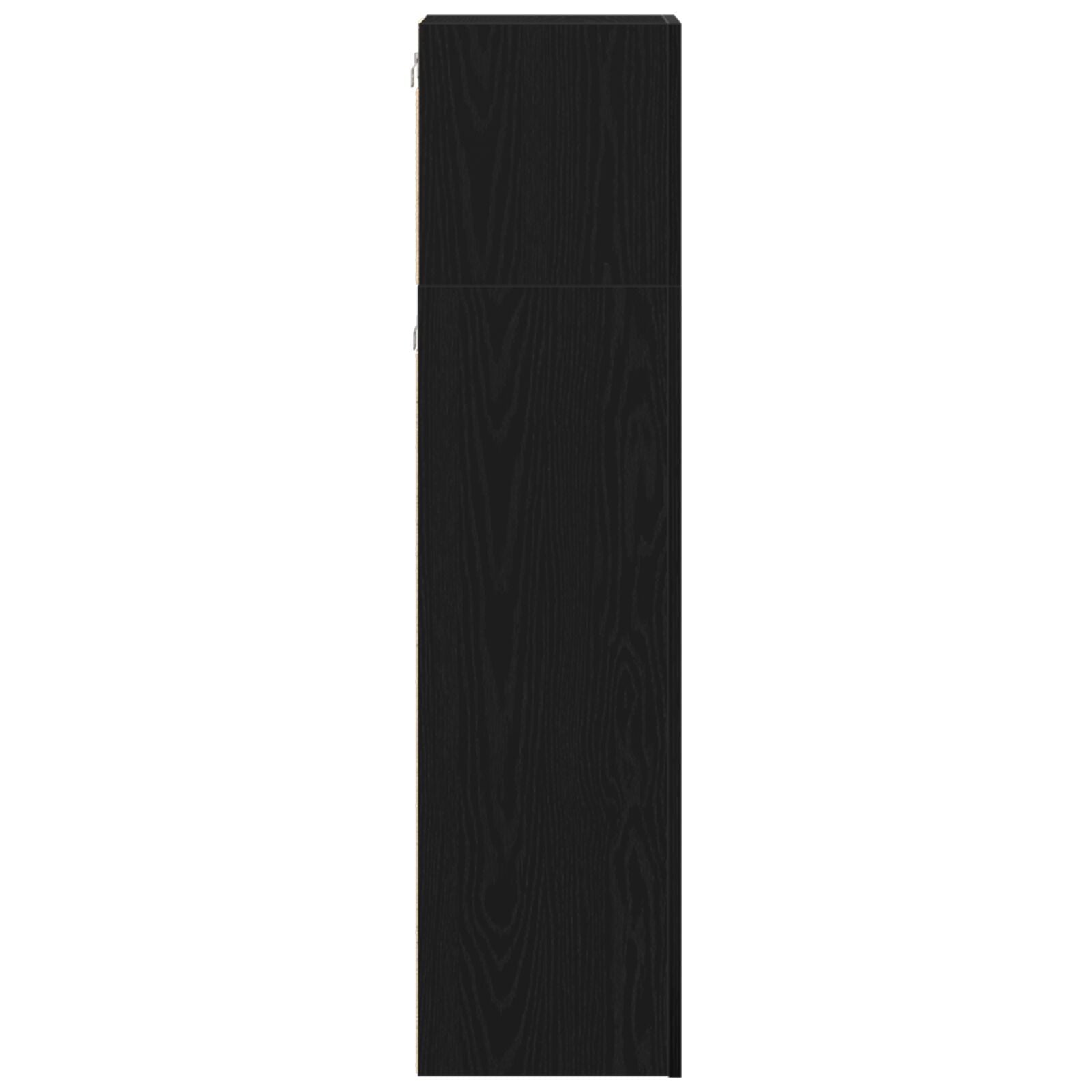 3-Delige Tv-Kastenset Zwart Eiken Gefabriceerd Hout