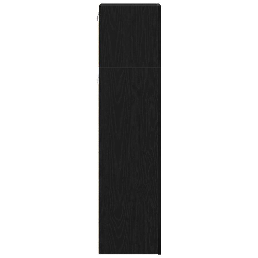 3-Delige Tv-Kastenset Zwart Eiken Gefabriceerd Hout
