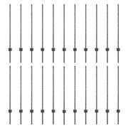Fencing Post 22 pcs Grey 140 cm Steel