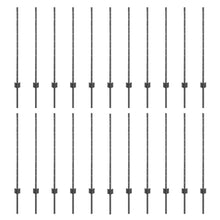 Hekpalen 44 st U-vormige Grijs 140 cm Staal