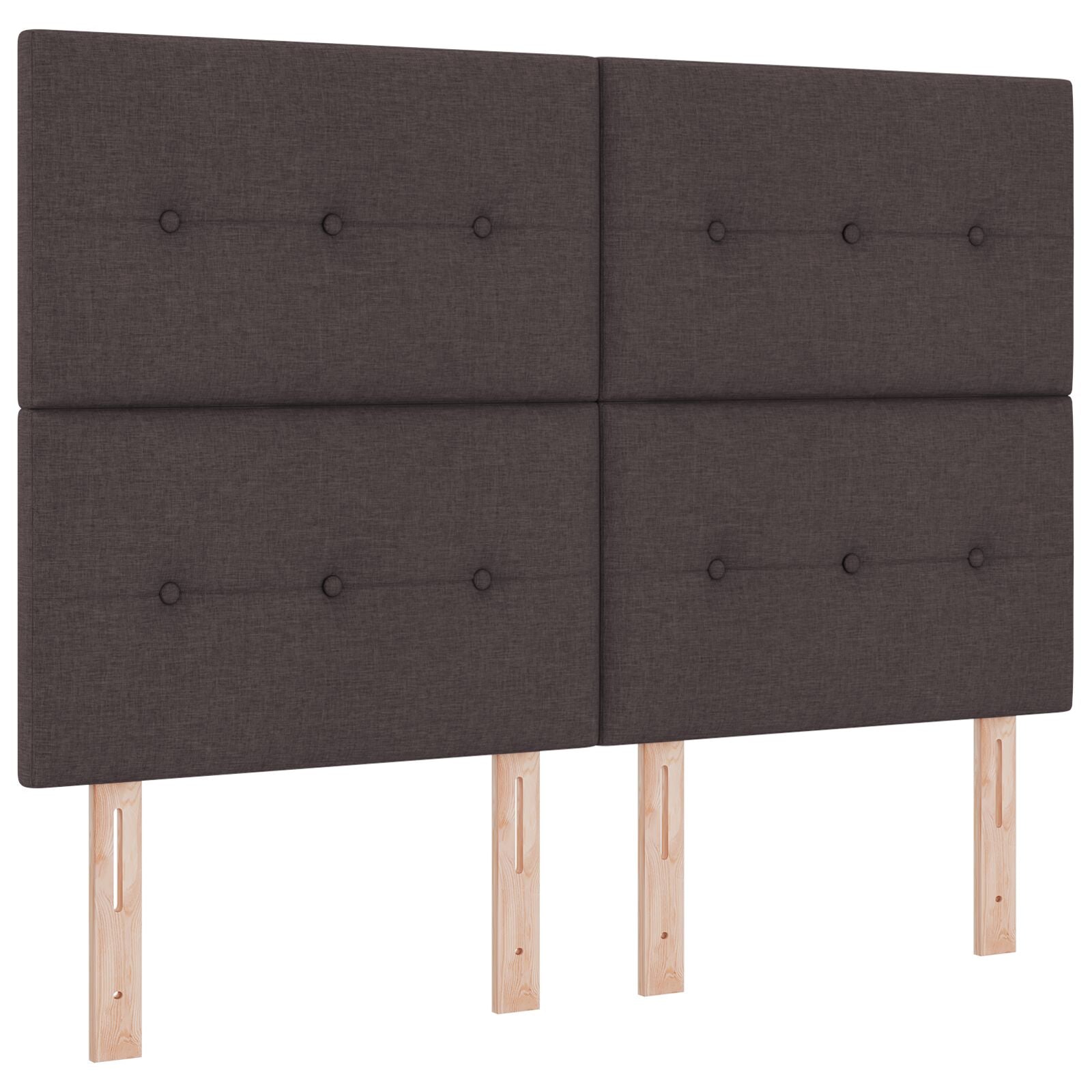 Boxspringbed Met Matras Donker Bruin 160X200 Cm Stof Blauw