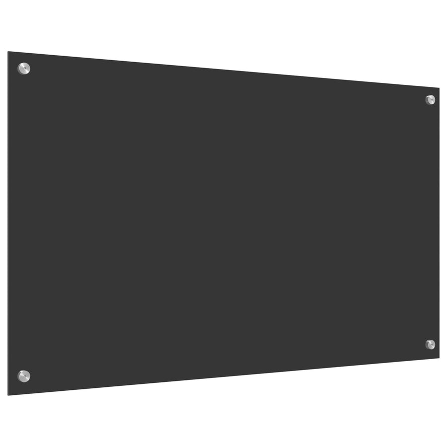 Keukenachterwand 100X60X0,6 Cm Sterk Glas Donkergrijs 100 x 60 cm