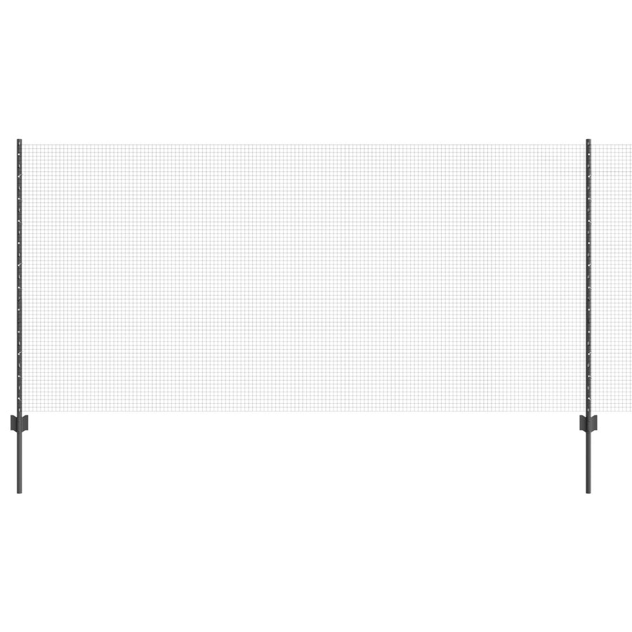 Gelast Draadhek Met 10 U Palen Grijs 1.2X10 M Staal