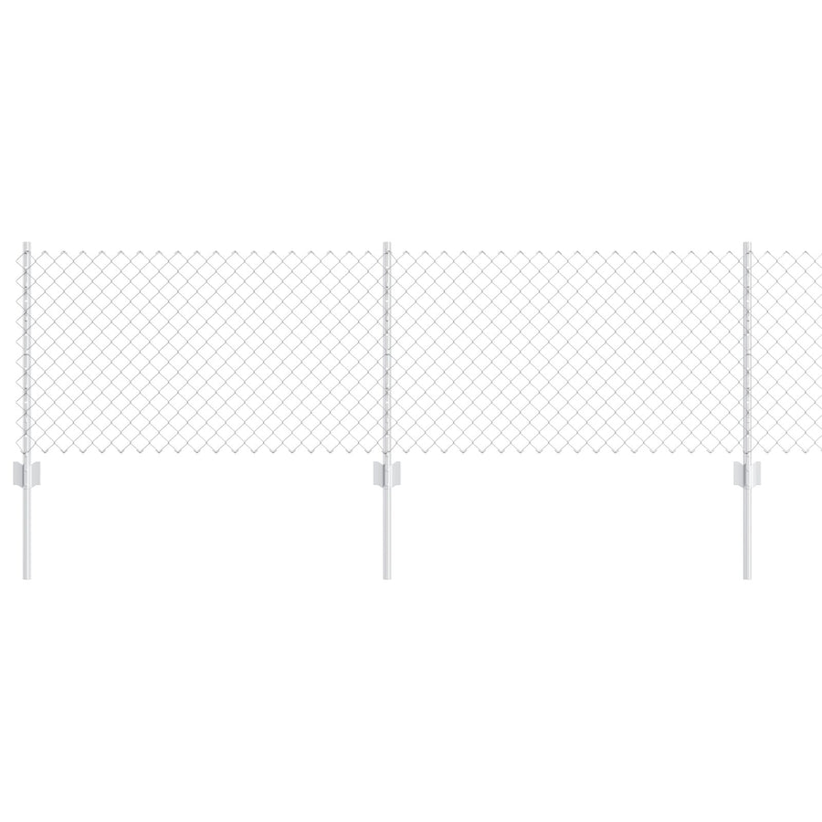 Kettingschakelhek Met 10 U-Palen Zilver 0.6X10 M Staal