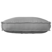 Kussen 70x40x12 cm grijs Oxford stof