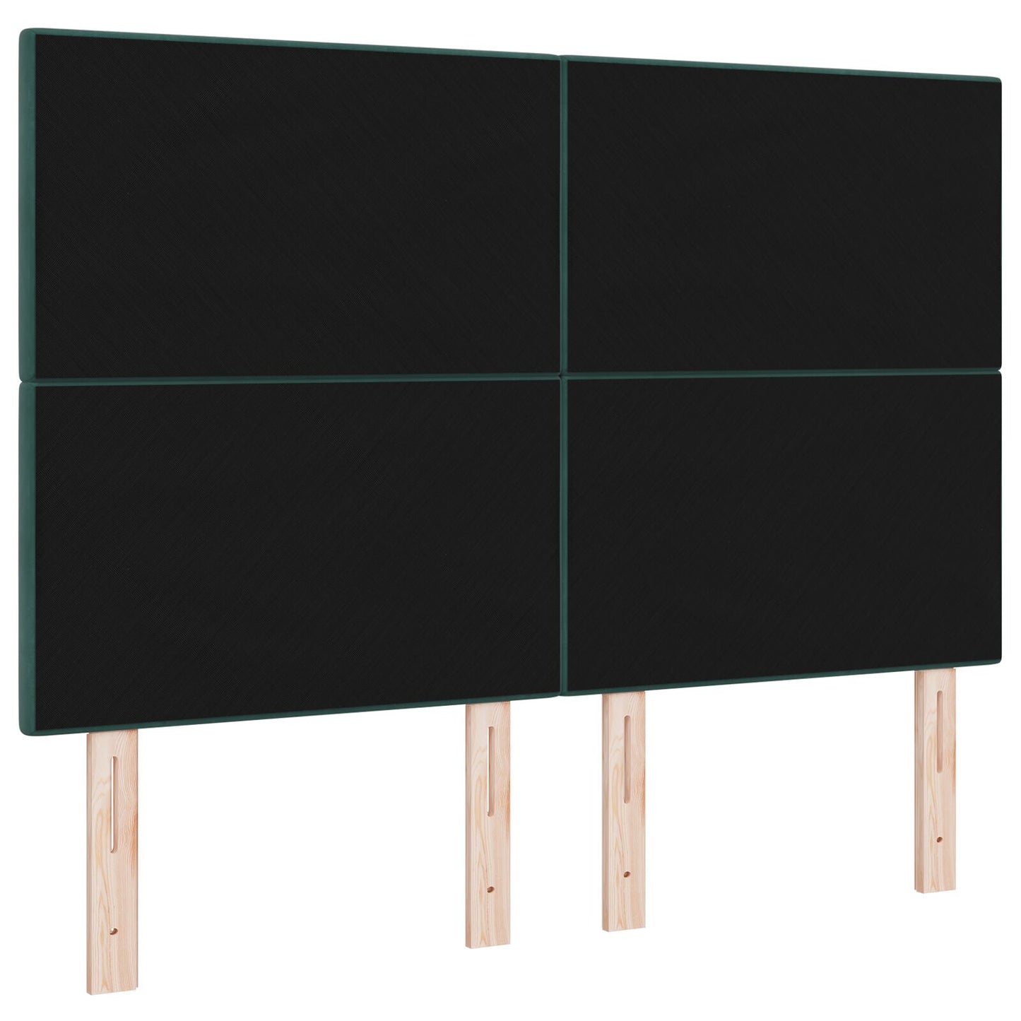 Hoofdbord Knopgeplooid Fluweel Donkergroen 160 cm Hoog hoofdbord