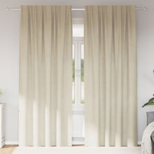 Blackout Gordijnen Met Bovenband 2 Stuks Velvet Crème 140 x 225 cm met ingezette tape