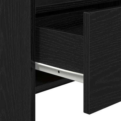 Zwarte Eik Sidetable 105X30X70 Cm Geengineerd Hout