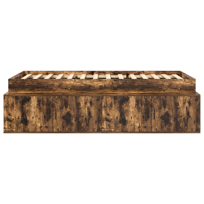 Opbergbedframe Gerookte Eiken 100X200 Cm