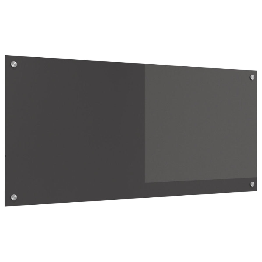 Keuken Achterwand 110X50X0,6 Cm Veiligheidsglas Donkergrijs 110 x 50 cm
