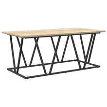Salontafel 100X50X40 Cm Gemaakt Van Engineered Hout En Metaal Sonoma eik