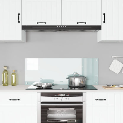 Keuken Achterwand 110X40X0,6 Cm Veiligheidsglas Wit 110 x 40 cm