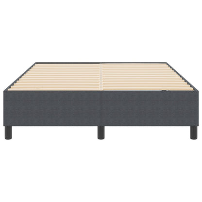 Boxspringbed Corduroy Stof Donkergrijs 140 x 200 cm
