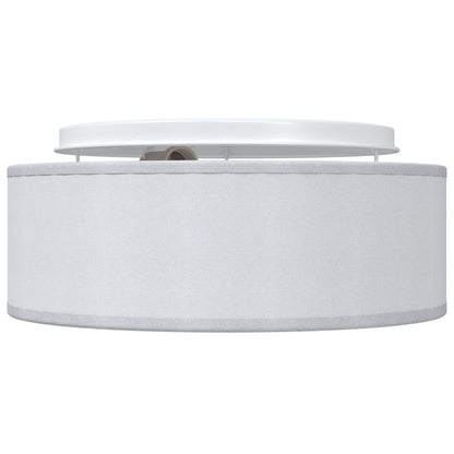 Plafondlampen Inbouw Ø 30 Cm Stof E27 Ø30 x 13.5 cm Grijs zonder sterrenlampenkap