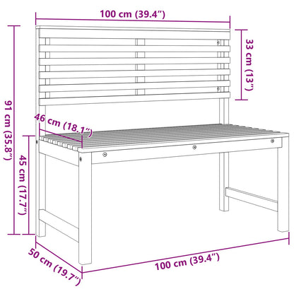 5-Delige Tuinbankset Van Massief Acaciahout zonder kussen 3 banken + 2 stoelen