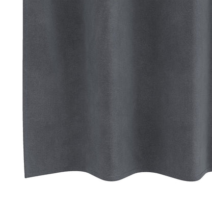Blackout Gordijnen 2 Stuks Velours Super Lichtgrijs 140 x 140 cm met oogjes