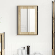 Spiegelkast Natuurlijke Eik Spaanplaat, Glas, Metaal Medium