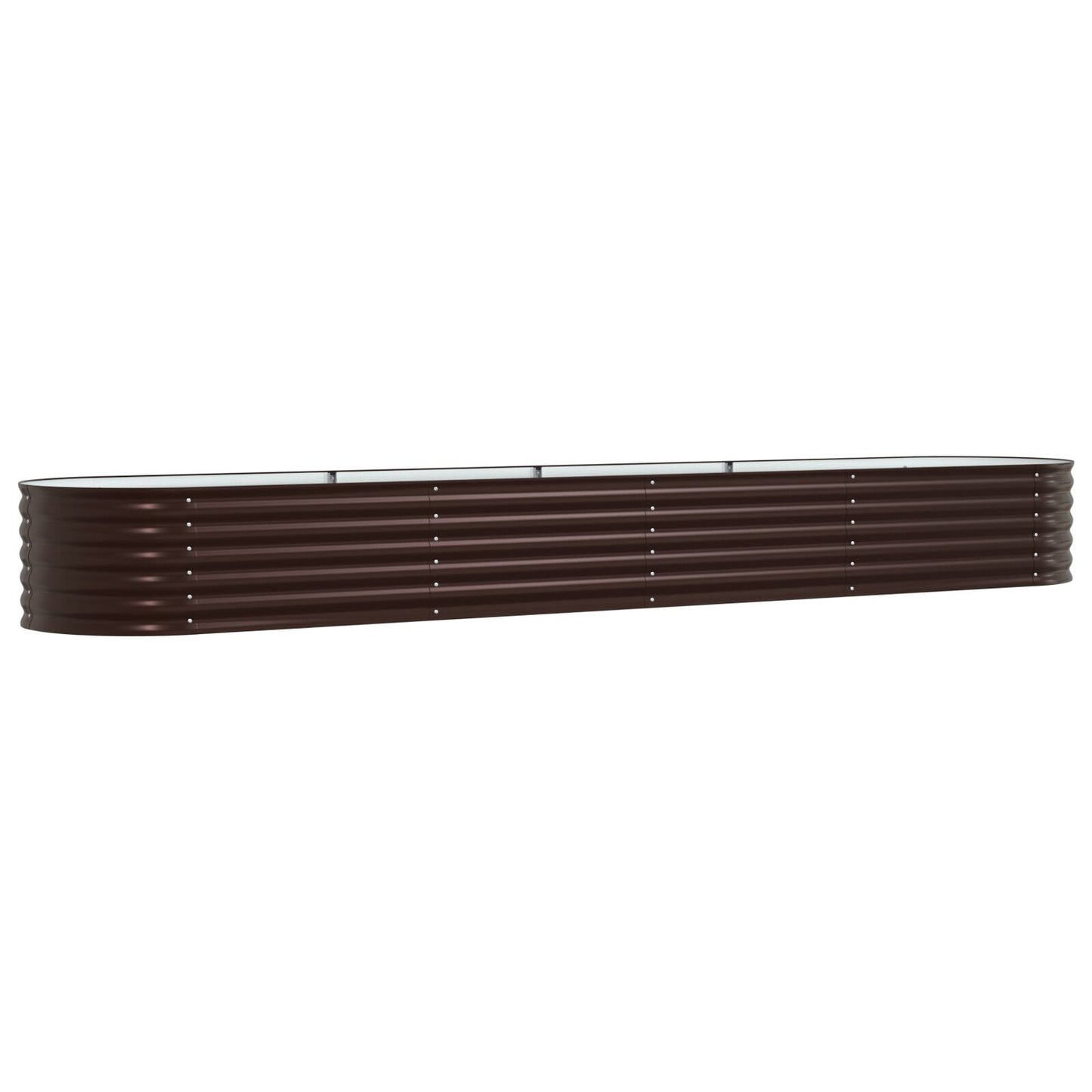 Tuin Verhoogd Bed Gegalvaniseerd Staal 400 x 80 x 44 cm Bruin