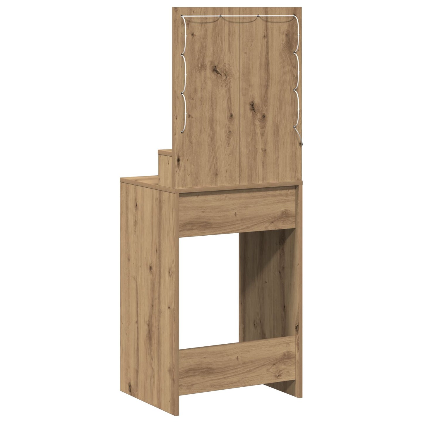 Kaptafel Met Led-Verlichting Artisan eiken 50 x 41 x 135 cm