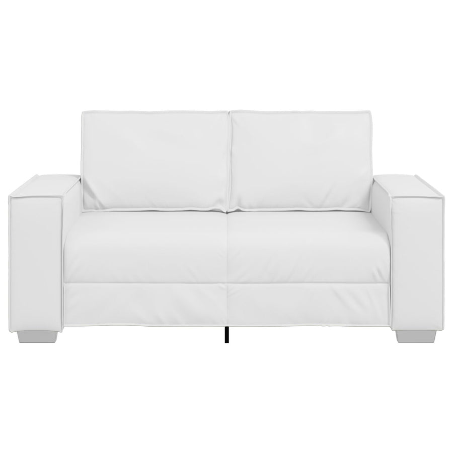 Tweepersoonsbank Kunstleer Wit 120 cm