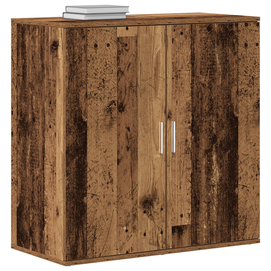 Sideboard Oud Hout 79X38X80 Cm Gelaagd Hout