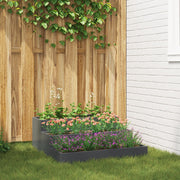 Garden Flower Pot Anthracite 90 x 90 x 35 cm Cold-rolled steel