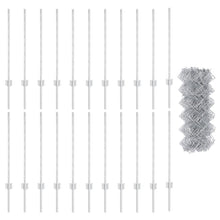 Kettinglink Hek Met 22 U-Palen Zilver 0,8X25 M Staal