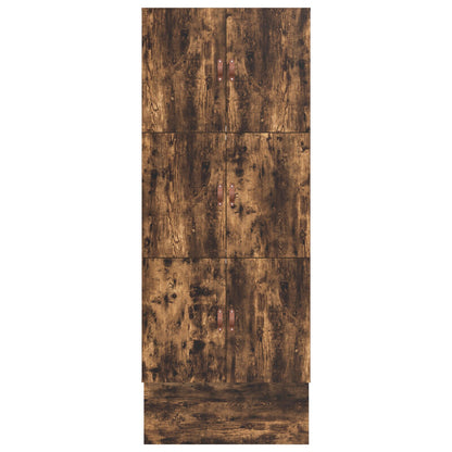 Opslagbedframe Gerookt Eiken Hout, Spaanplaat Eenpersoons Opslag Artisanaal Eiken