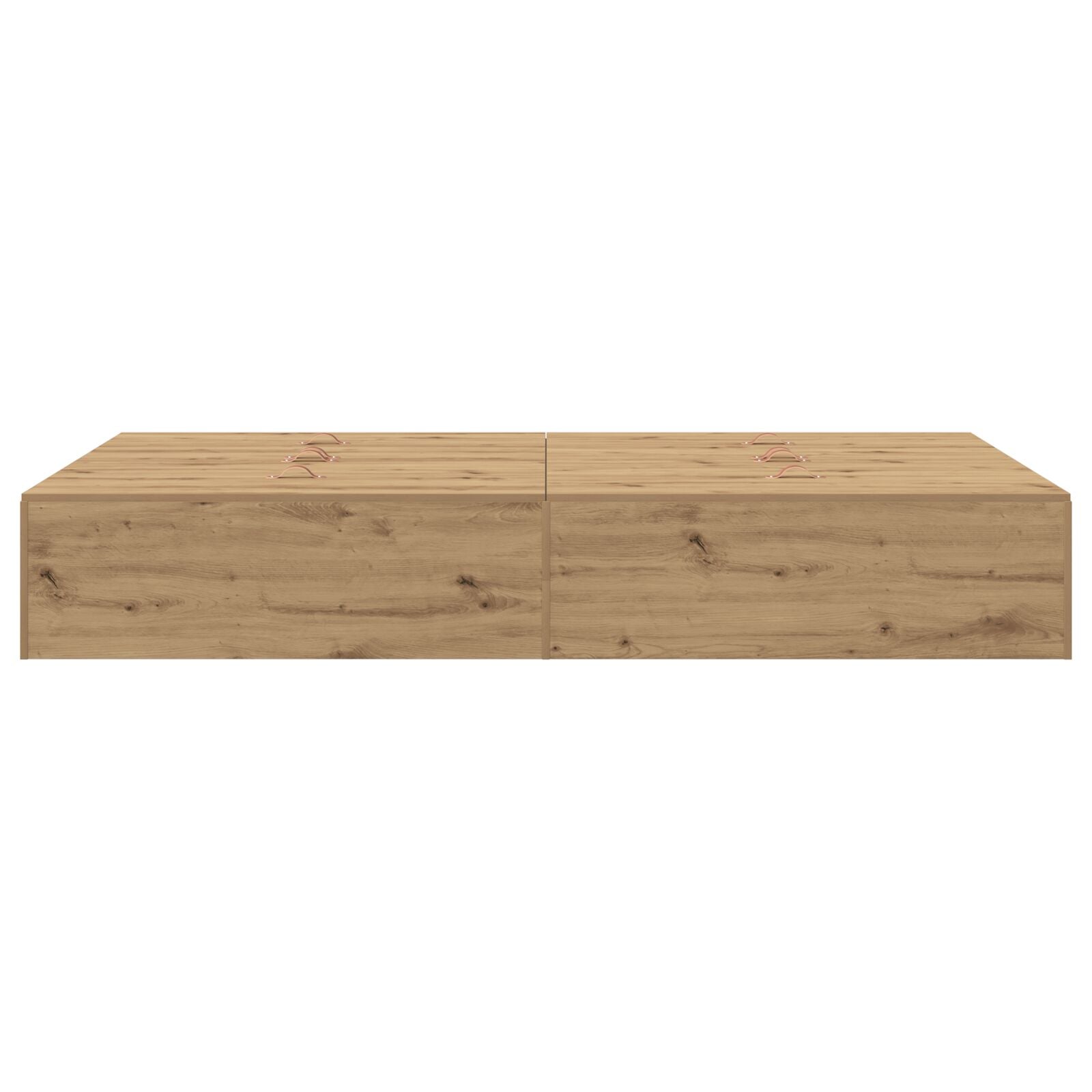 Opbergbedframe Artisan Eiken Massief Eiken 120 x 190 cm