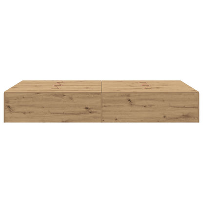 Opbergbedframe Artisan Eiken Massief Eiken 120 x 190 cm