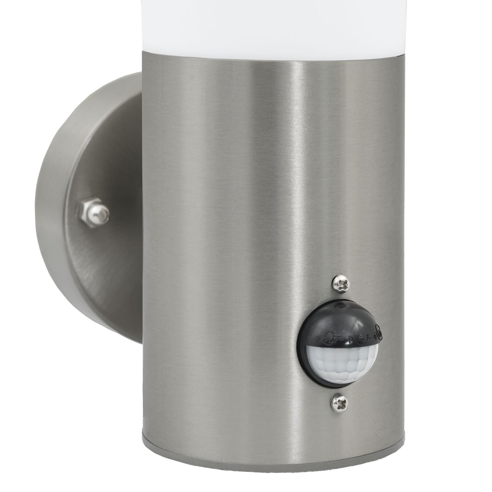 Buiten Wandlamp Rvs Ip44 1 Zilver met sensor