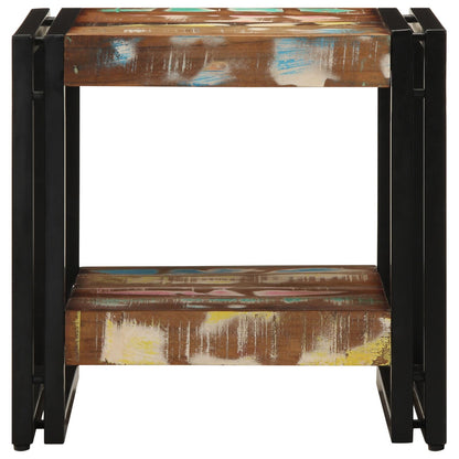 Salontafel Meerkleurig 40X50X38 Cm Massief Hout Gerecycled 40 x 40 x 38 cm Massief acaciahout