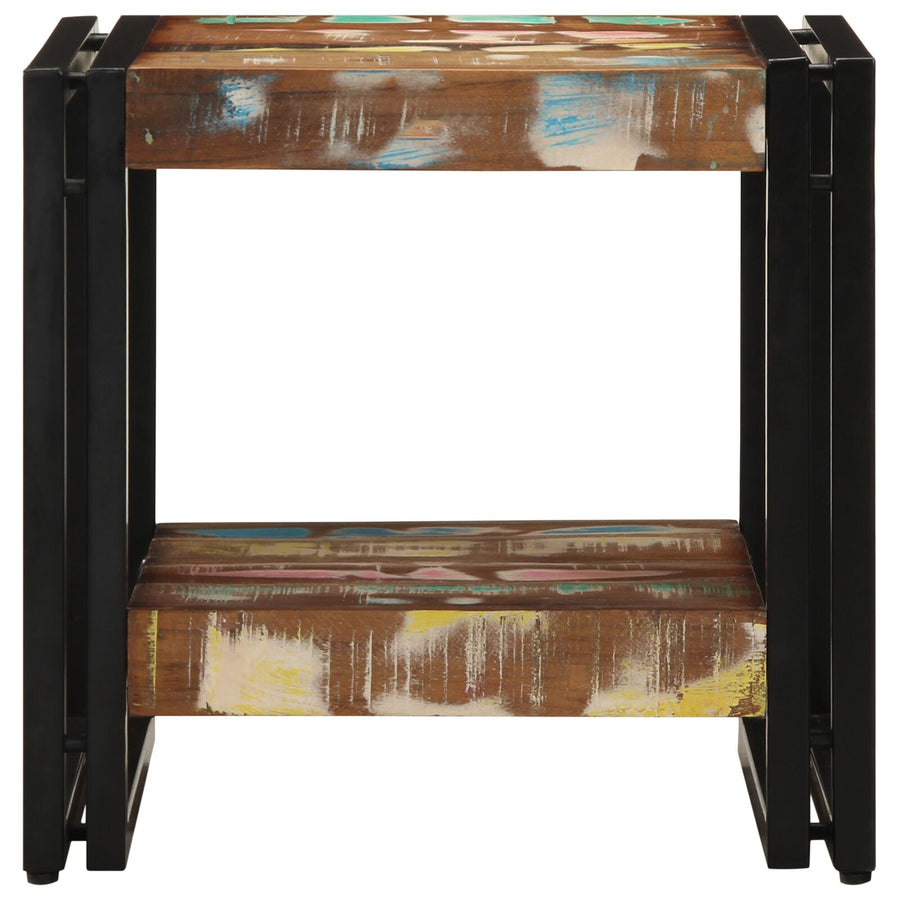 Salontafel Meerkleurig 40X50X38 Cm Massief Hout Gerecycled 40 x 40 x 38 cm Massief acaciahout