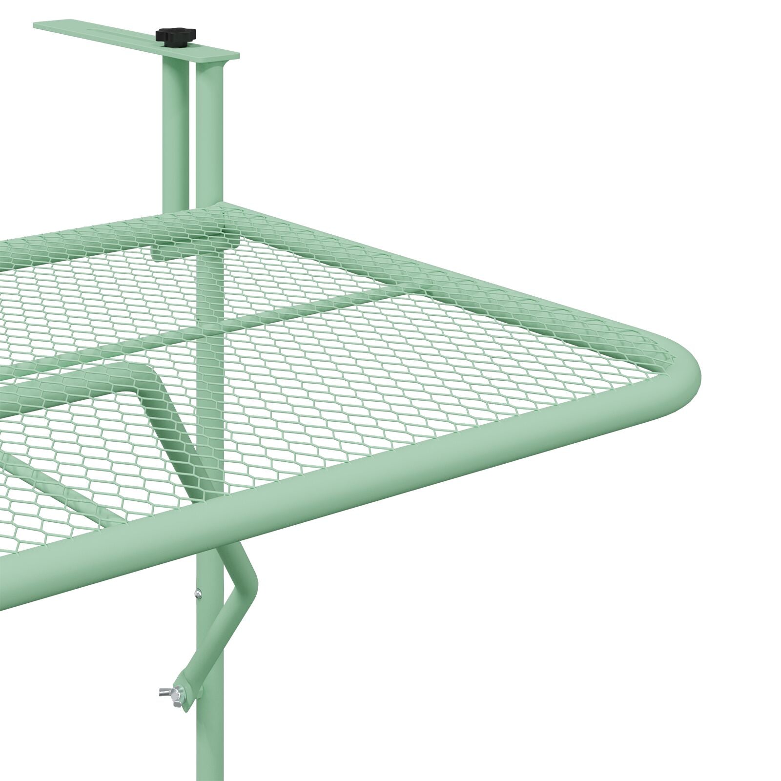 Vouwbare Hangende Balkontafel - , 60X40 Cm, Staal Mintgroen Gaasontwerp