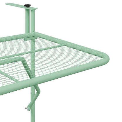 Vouwbare Hangende Balkontafel - , 60X40 Cm, Staal Mintgroen Gaasontwerp