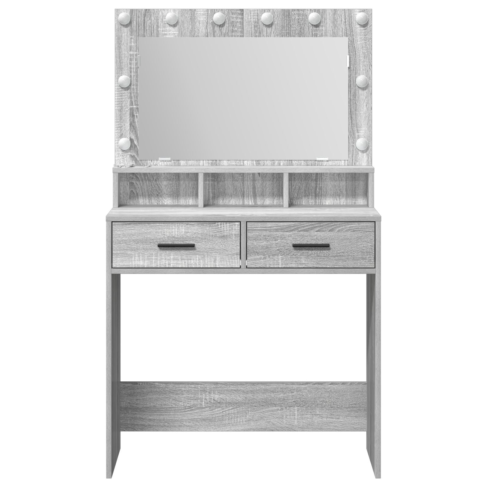 Kaptafel Met Led-Verlichting - 79 x 41 x 135 cm Grijs sonoma