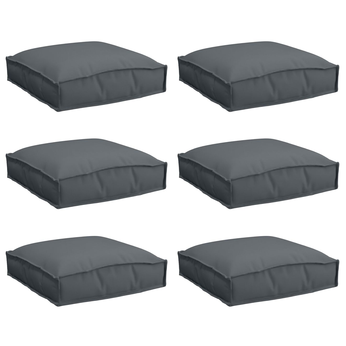 Pallet Kussens Voor Zit 6 Stuks 40X40X8 Cm Oxford Stof Anthraciet