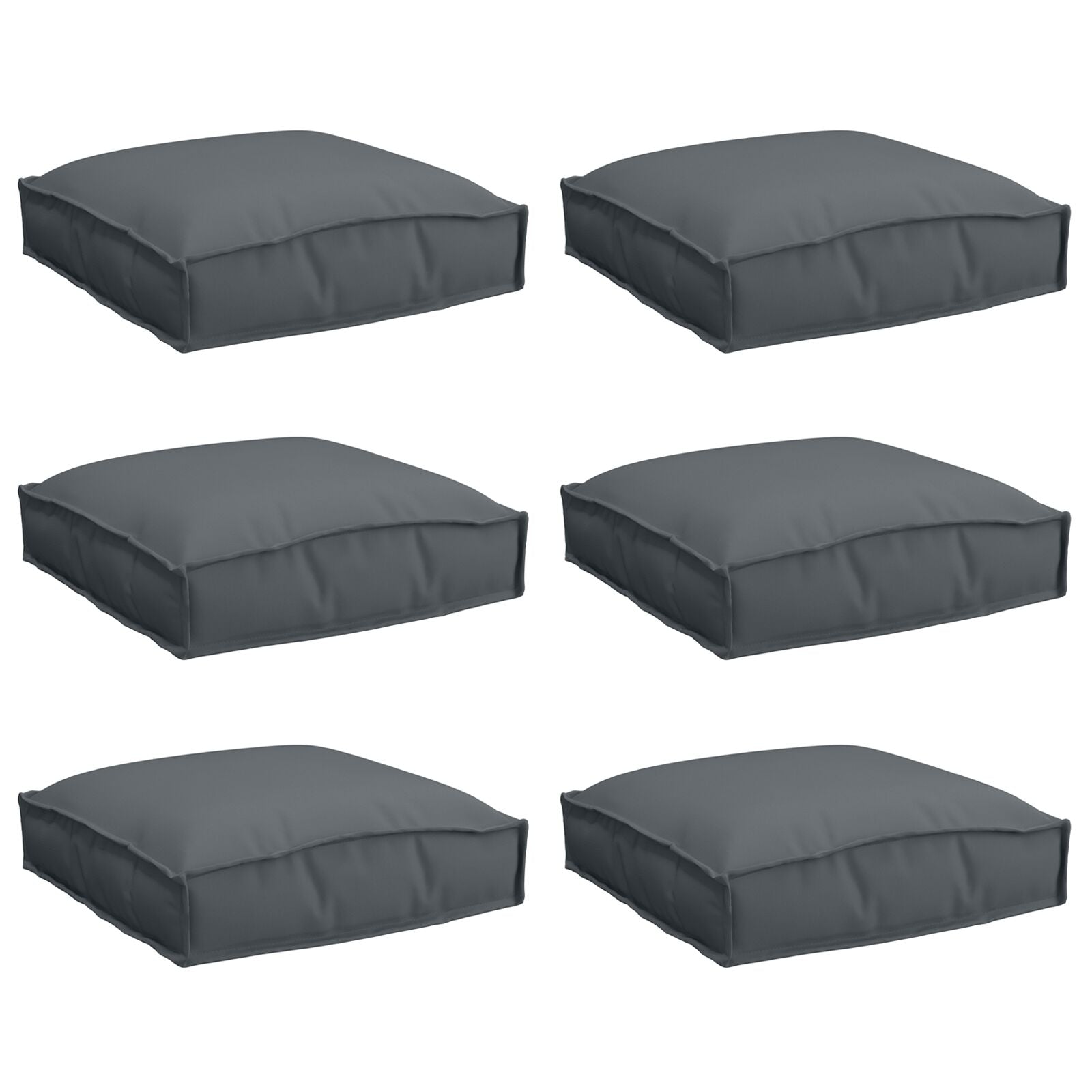 Pallet Kussens Voor Zit 6 Stuks 40X40X8 Cm Oxford Stof Anthraciet