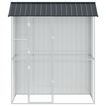Vogelvolière Anthraciet 215X110X247 Cm Staal