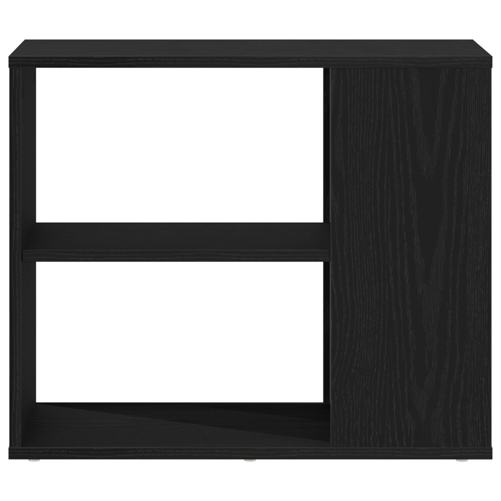 Dressoir Zwart Eik 60X30X50 Cm Bewerkt Hout